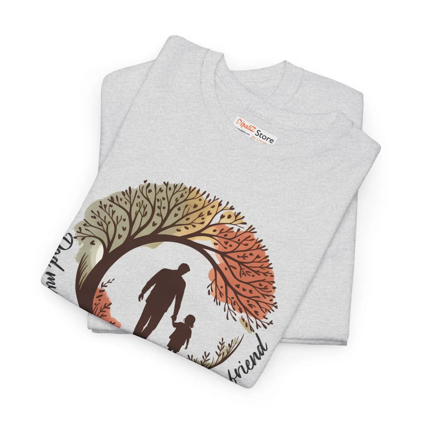 Heartfelt Friendship Cotton Tee - Fall Style Family Casual Wear - DipaliZ