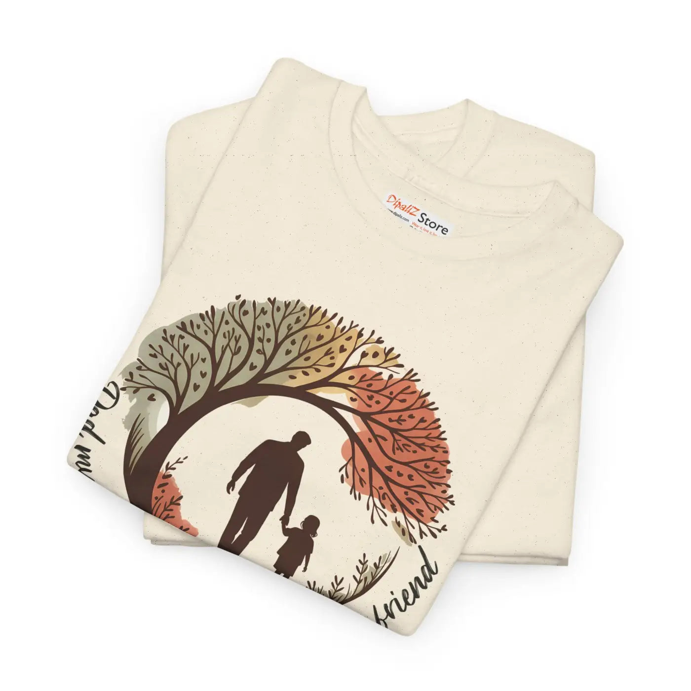 Heartfelt Friendship Cotton Tee - Fall Style Family Casual Wear - DipaliZ