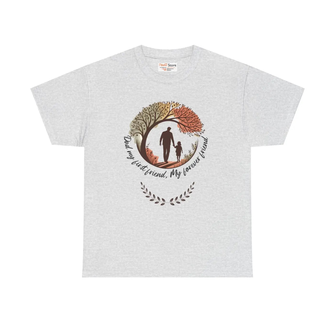 Heartfelt Friendship Cotton Tee - Fall Style Family Casual Wear - DipaliZ
