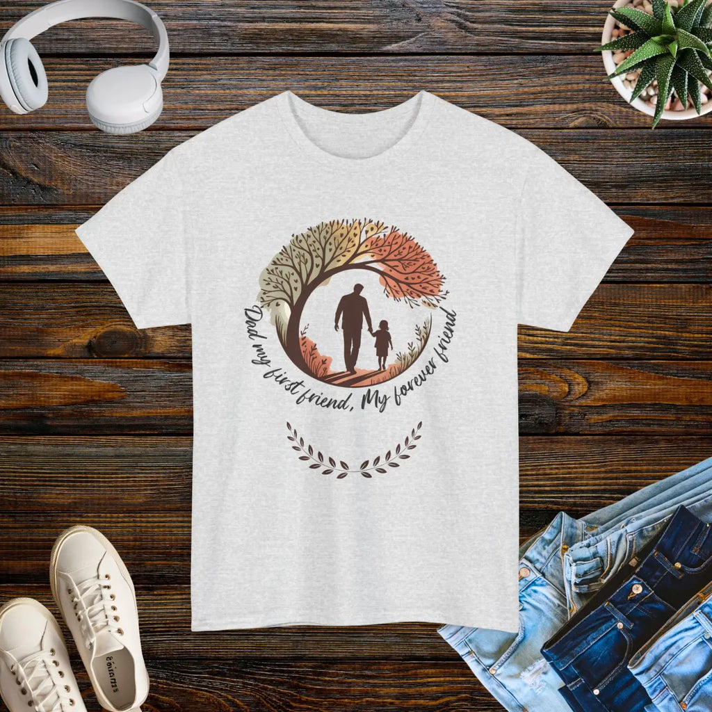 Heartfelt Friendship Cotton Tee - Fall Style Family Casual Wear - DipaliZ