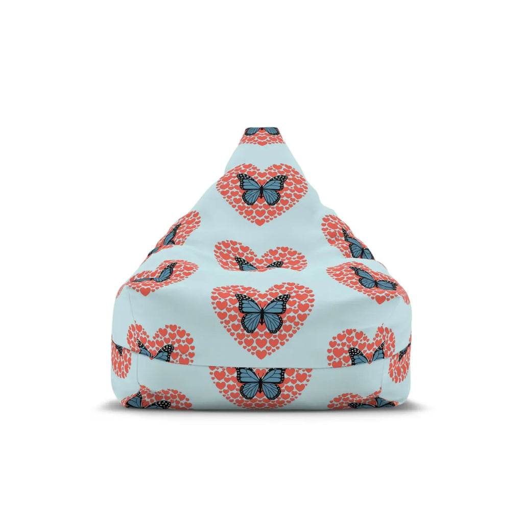 Fluttering Hearts Bean Bag Cover - Cozy Comfort Design - DipaliZ