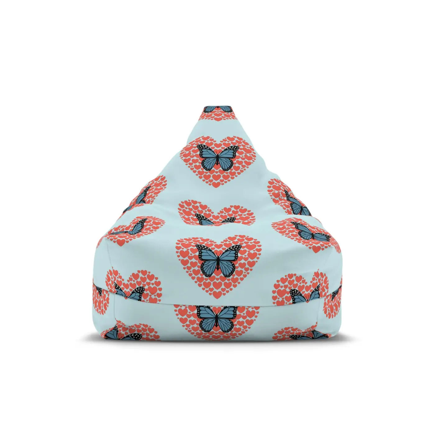 Fluttering Hearts Bean Bag Cover - Cozy Comfort Design - DipaliZ