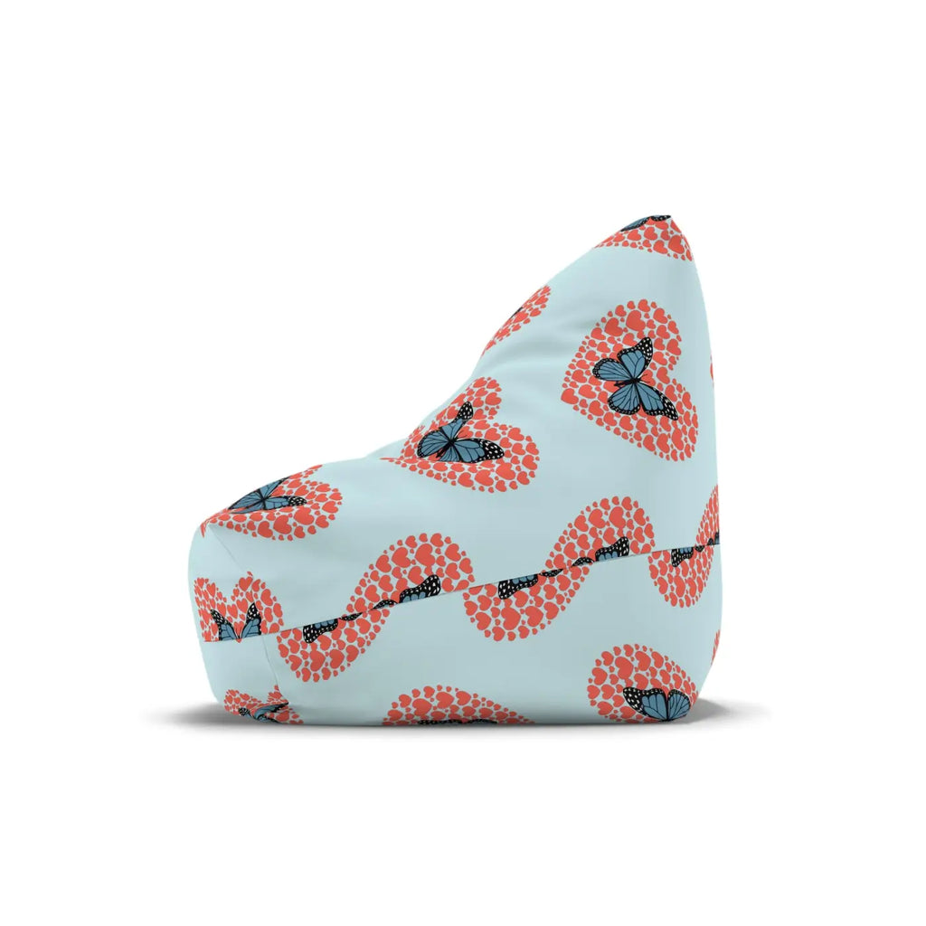 Fluttering Hearts Bean Bag Cover - Cozy Comfort Design - DipaliZ