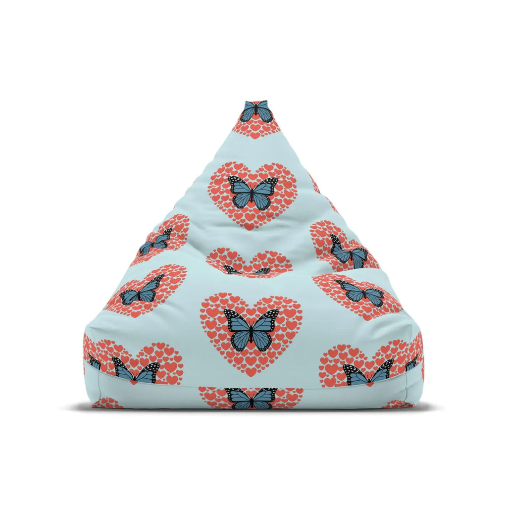 Fluttering Hearts Bean Bag Cover - Cozy Comfort Design - DipaliZ