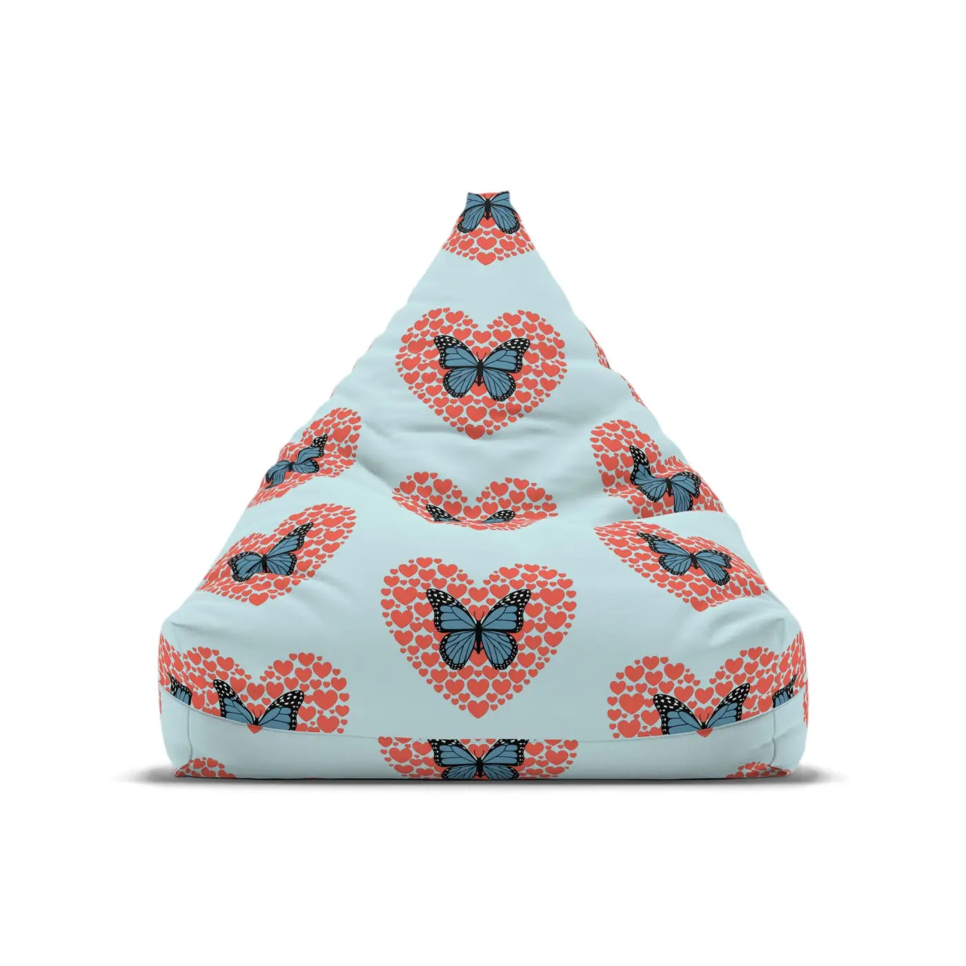 Fluttering Hearts Bean Bag Cover - Cozy Comfort Design - DipaliZ