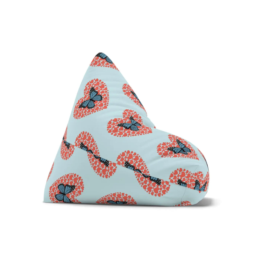 Fluttering Hearts Bean Bag Cover - Cozy Comfort Design - DipaliZ