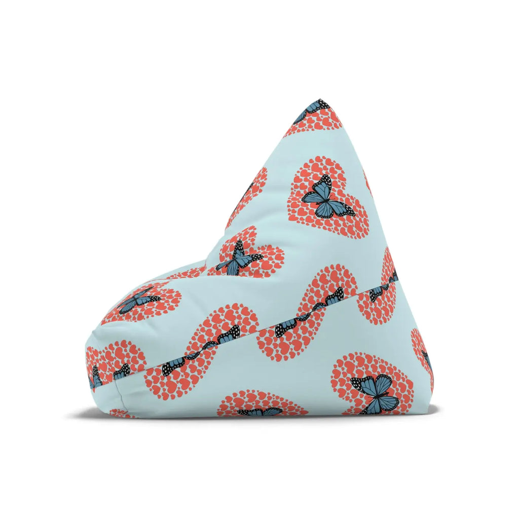 Fluttering Hearts Bean Bag Cover - Cozy Comfort Design - DipaliZ
