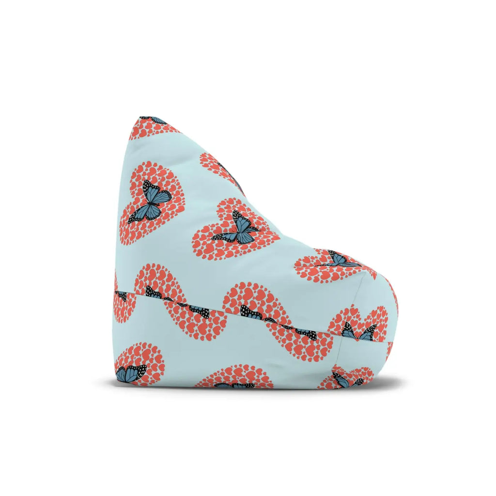 Fluttering Hearts Bean Bag Cover - Cozy Comfort Design - DipaliZ