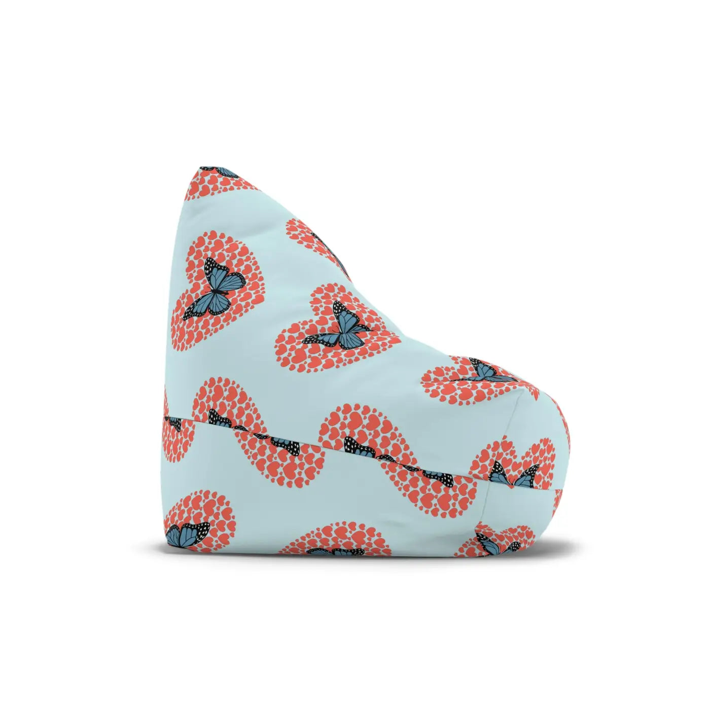 Fluttering Hearts Bean Bag Cover - Cozy Comfort Design - DipaliZ