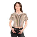 Hearts Crop Tee - All Over Print Style - DipaliZ
