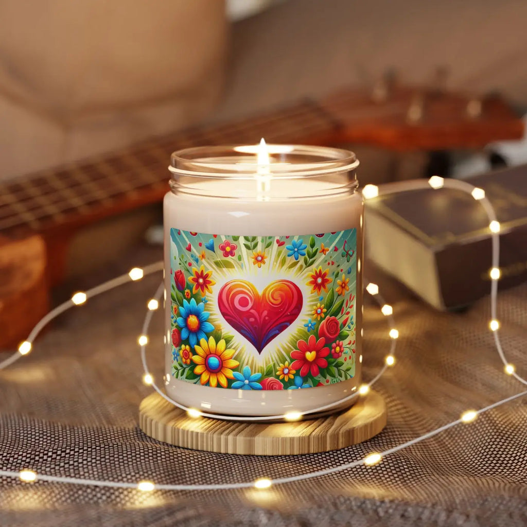 Flowers Scented Soy Candle - Calming Soy Wax Blend - DipaliZ
