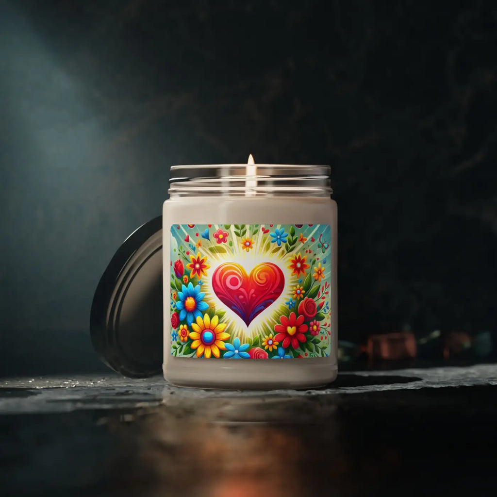 Flowers Scented Soy Candle - Calming Soy Wax Blend - DipaliZ