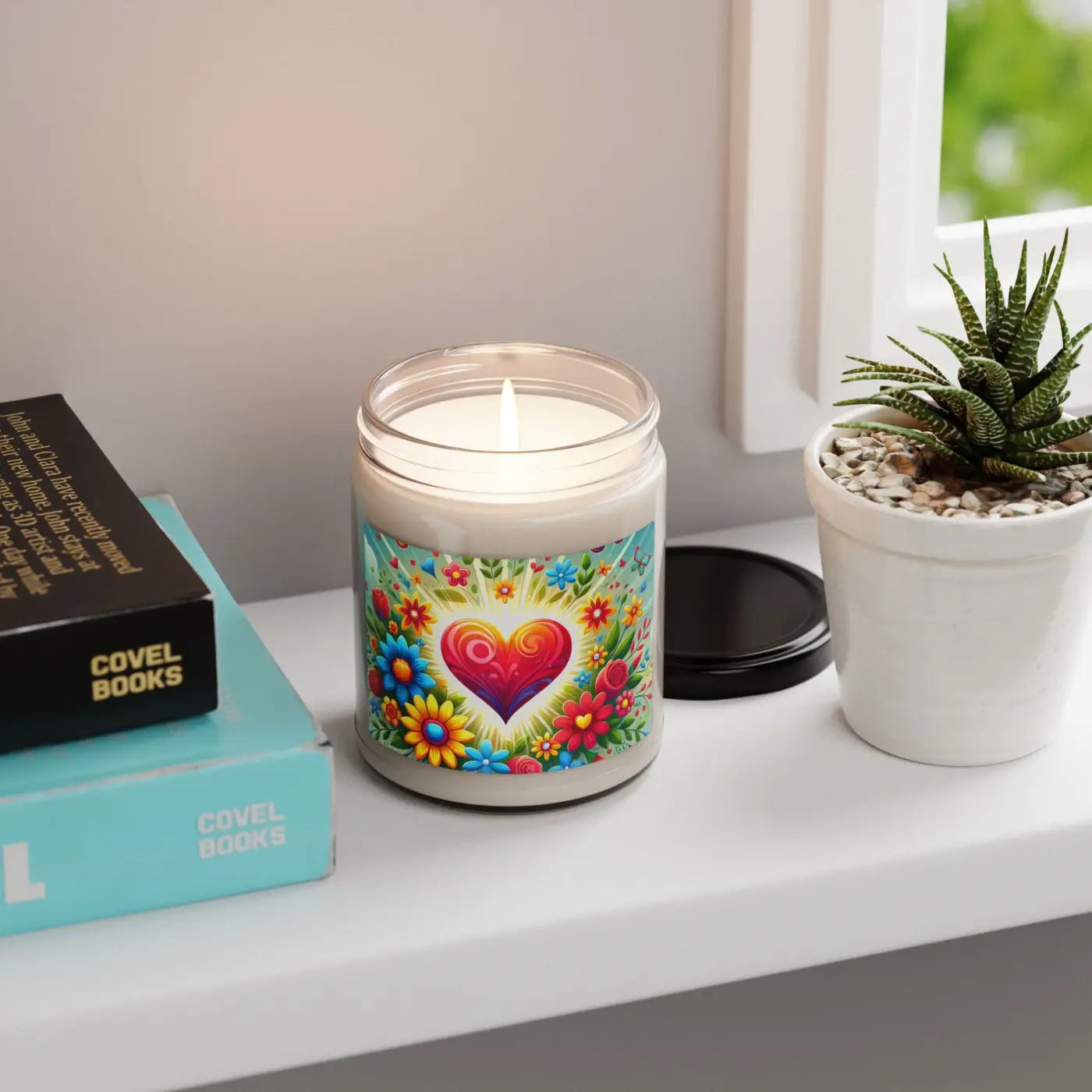 Flowers Scented Soy Candle - Calming Soy Wax Blend - DipaliZ