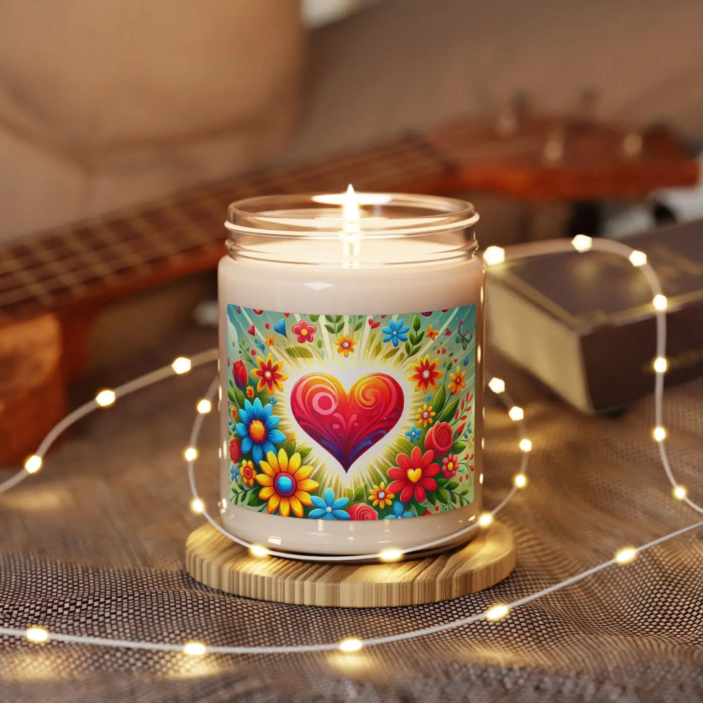 Flowers Scented Soy Candle - Calming Soy Wax Blend - DipaliZ
