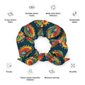 Heart Pattern Recycled Scrunchie - Eco-Friendly Gift - DipaliZ