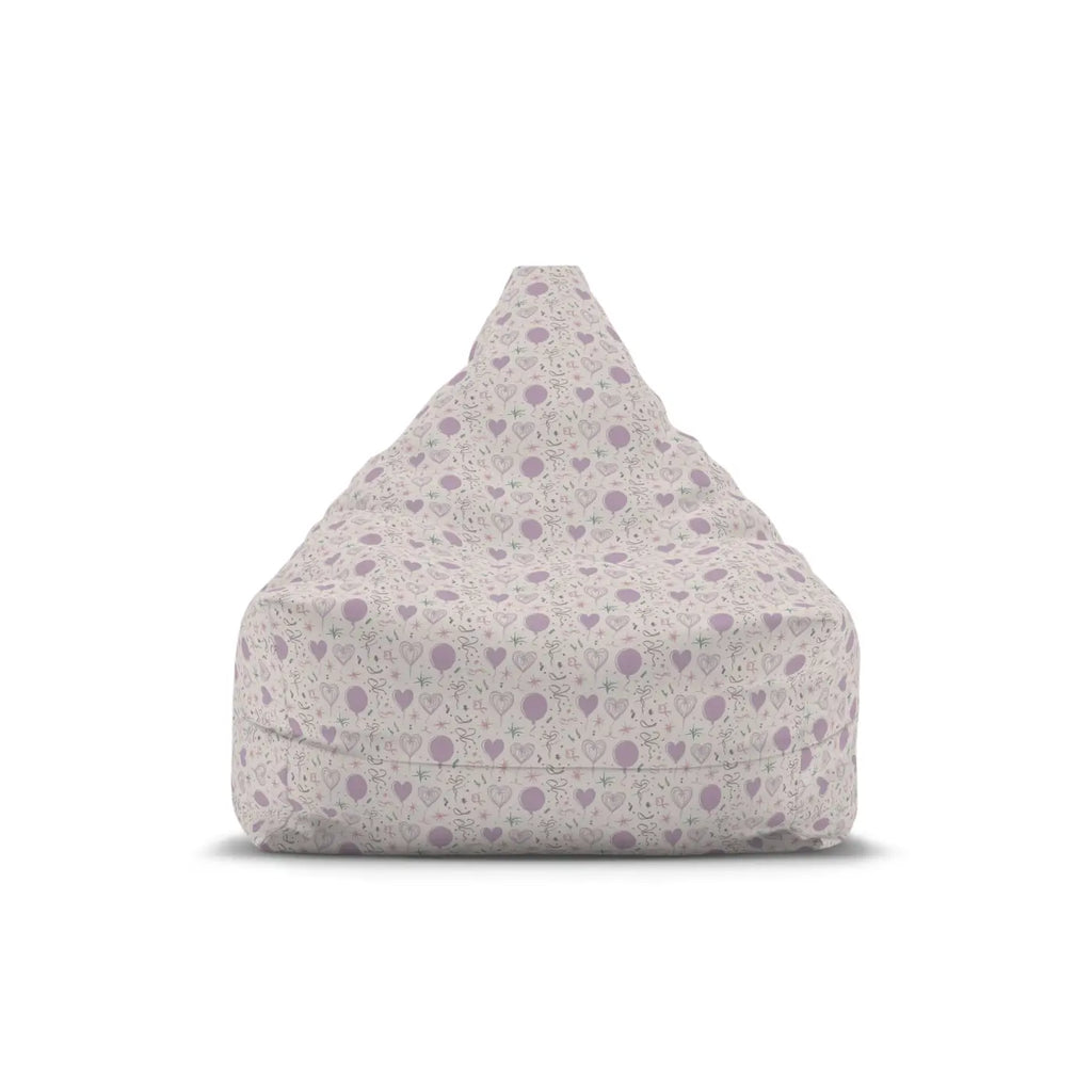 Hearts Pattern Bean Bags Cover - Durable Sewn-In Case - DipaliZ