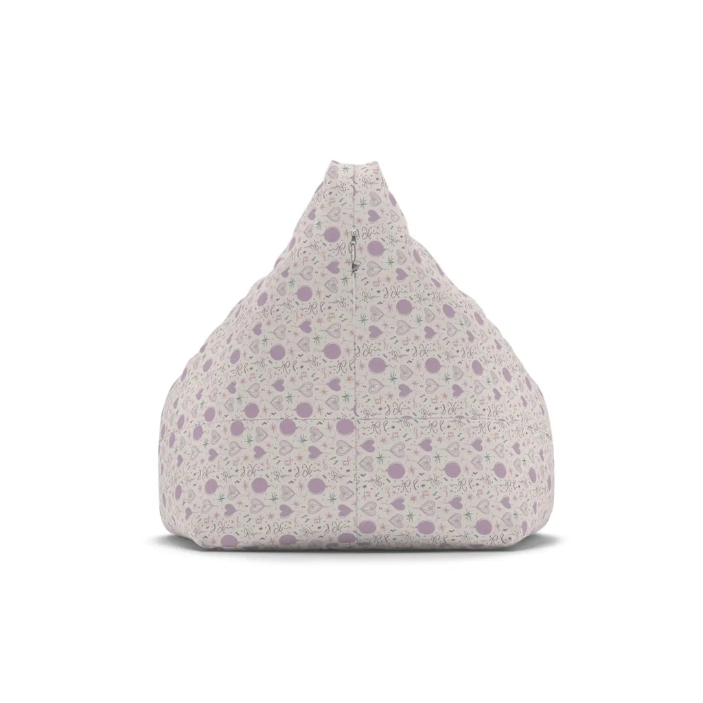 Hearts Pattern Bean Bags Cover - Durable Sewn-In Case - DipaliZ