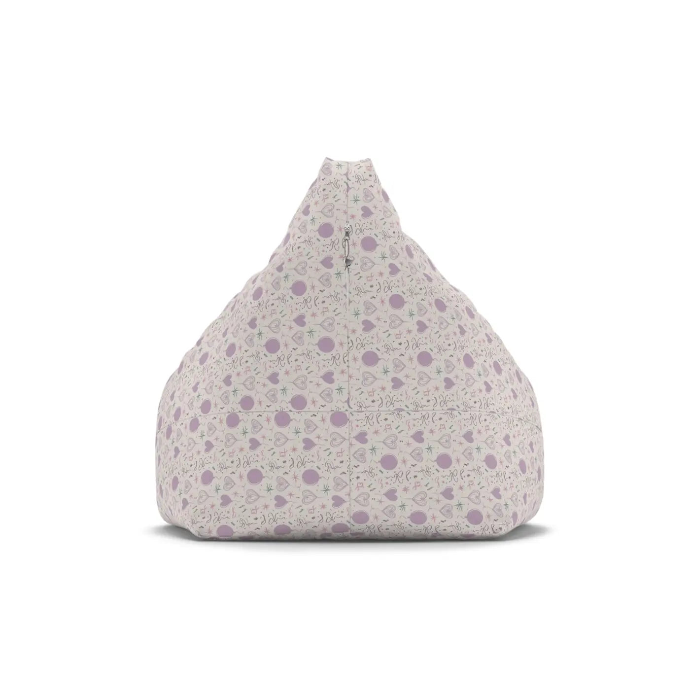 Hearts Pattern Bean Bags Cover - Durable Sewn-In Case - DipaliZ
