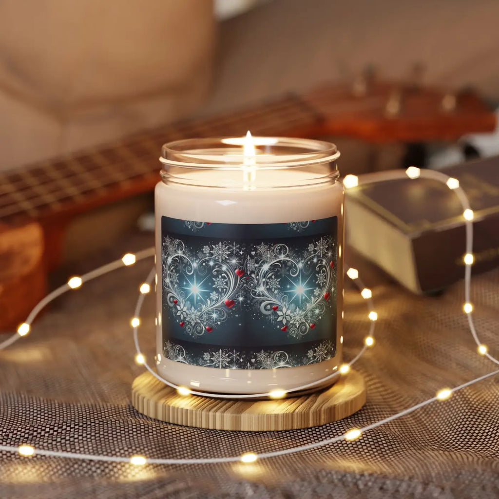 Cozy Hearts Scented Soy Candle - Natural Soy Wax - DipaliZ