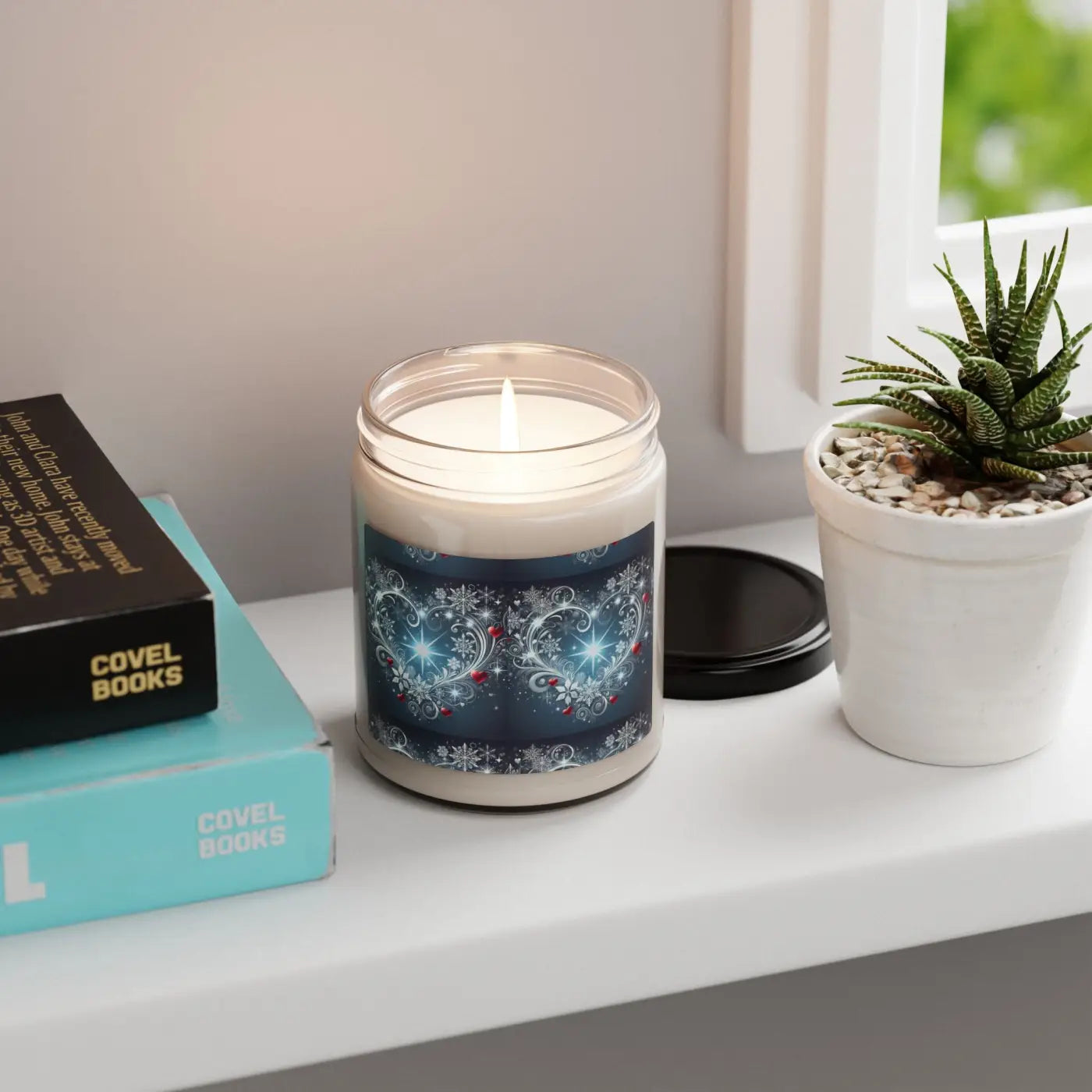 Cozy Hearts Scented Soy Candle - Natural Soy Wax - DipaliZ