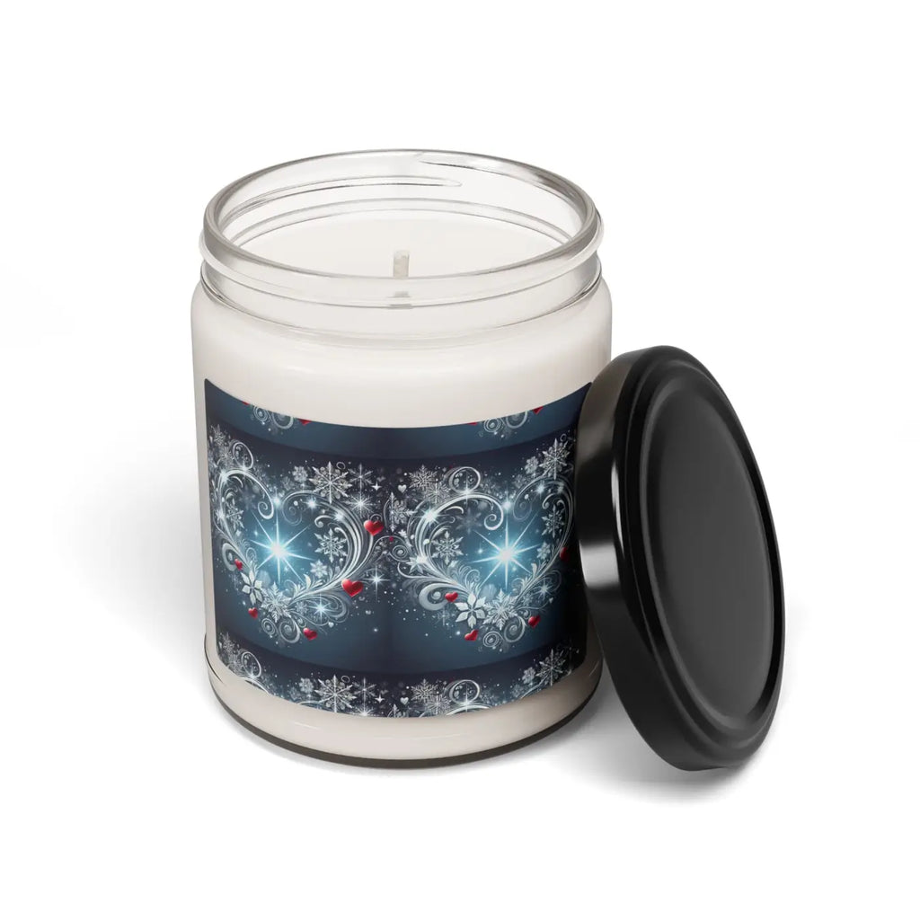 Cozy Hearts Scented Soy Candle - Natural Soy Wax - DipaliZ