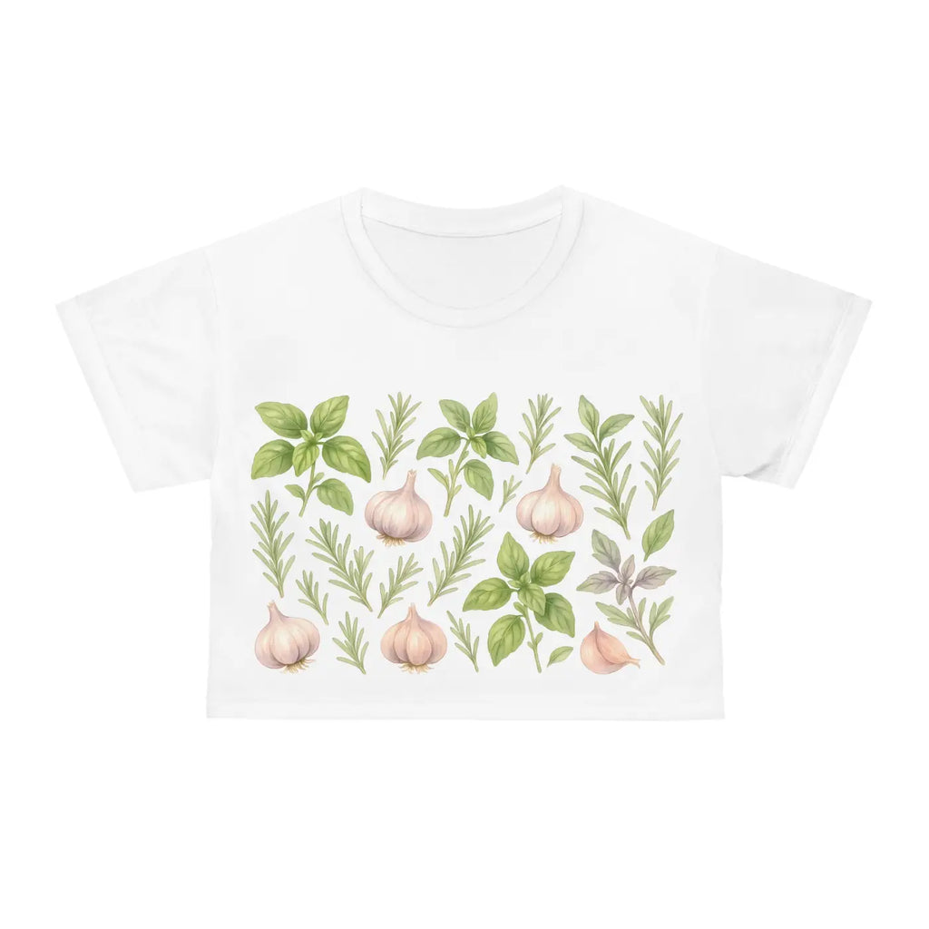 Aromatic Herb Shirt - Basil Leaves Vibrant Garden - DipaliZ