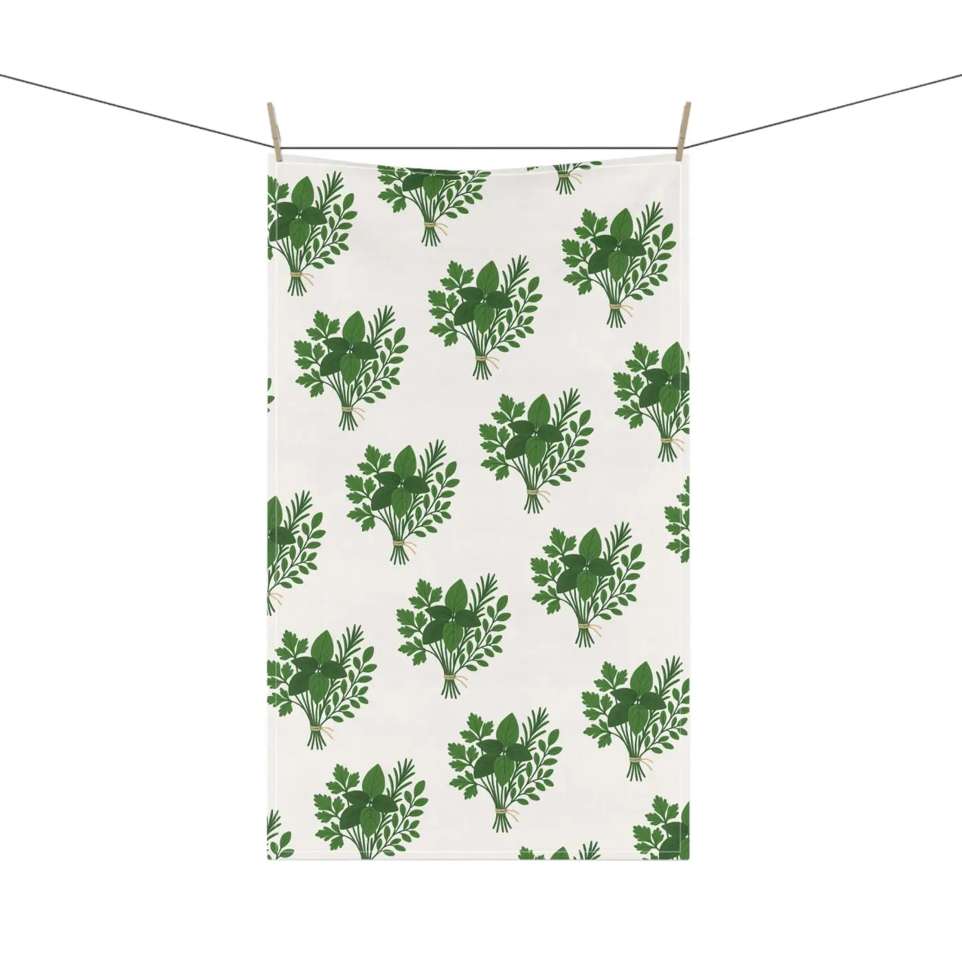 Herb Garden Tea Towels - Rustic Charm Kitchen Decor - DipaliZ
