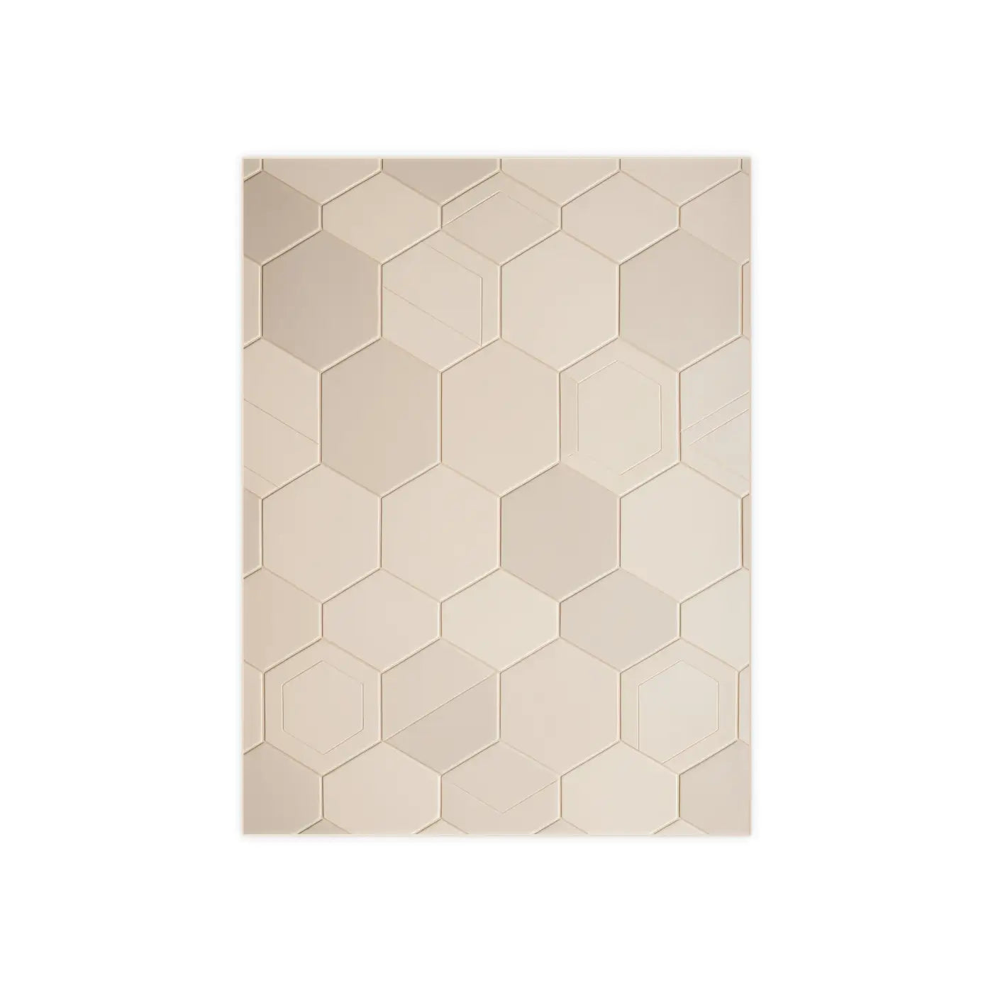 Vibrant Ceramic Photo Tile - Dynamic Hexagon Design - DipaliZ