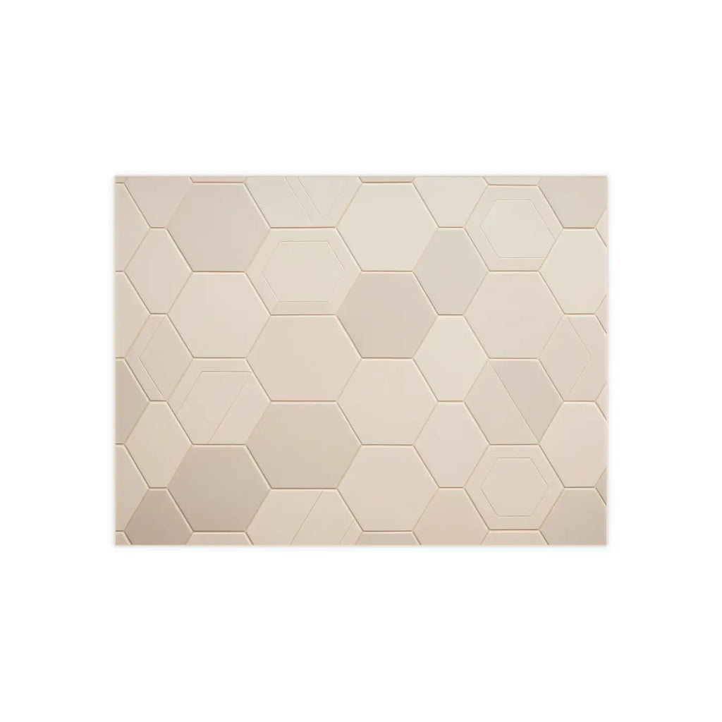 Vibrant Ceramic Photo Tile - Dynamic Hexagon Design - DipaliZ
