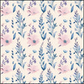 Floral Print Fabric - Combed Cotton Prima for Crafts - DipaliZ