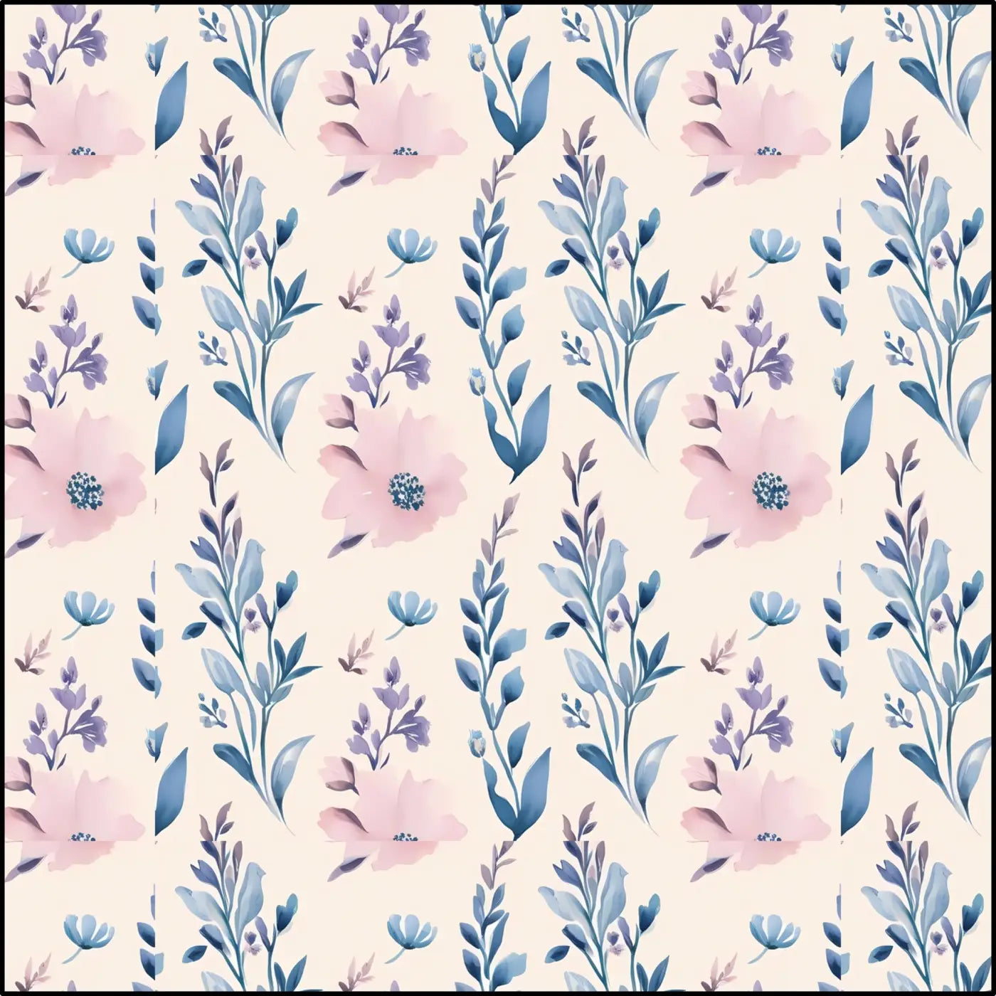 Floral Print Fabric - Combed Cotton Prima for Crafts - DipaliZ