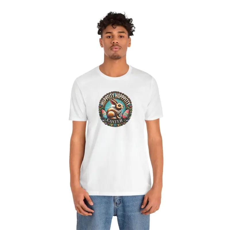 Hippity Hoppity Easter Unisex Jersey Short Sleeve Tee - DipaliZ