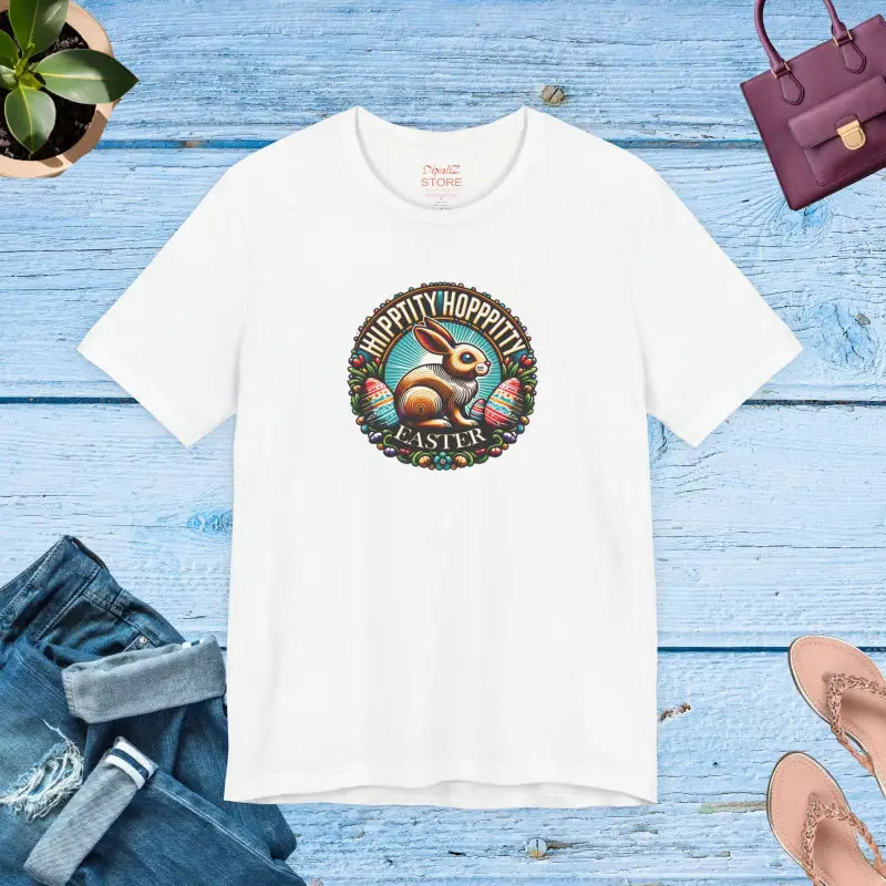 Hippity Hoppity Easter Unisex Jersey Short Sleeve Tee - DipaliZ