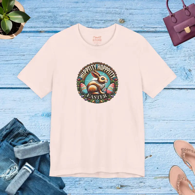 Hippity Hoppity Easter Unisex Jersey Short Sleeve Tee - DipaliZ