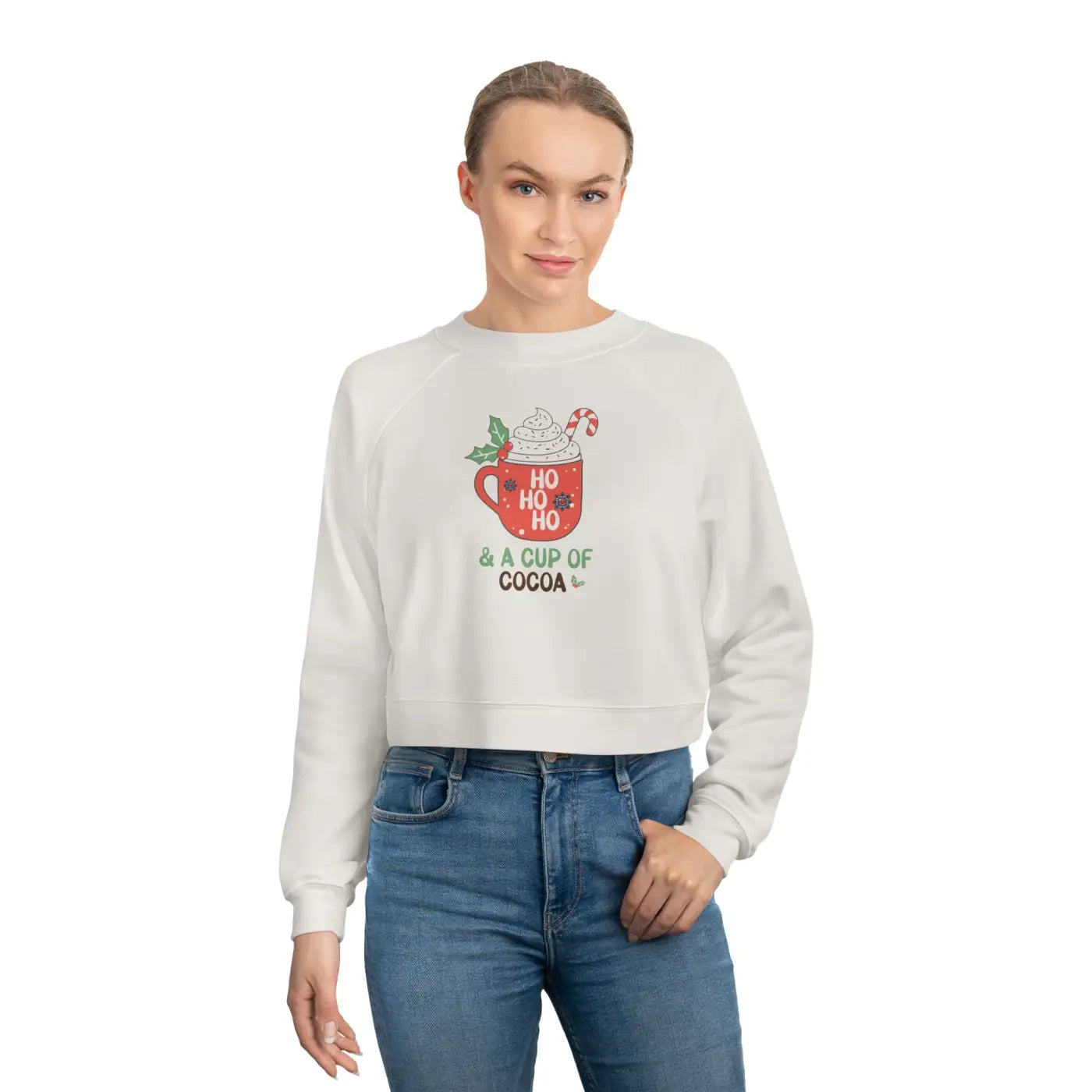 Cropped Fleece Pullover - Holiday Vibes Winter Essential - DipaliZ