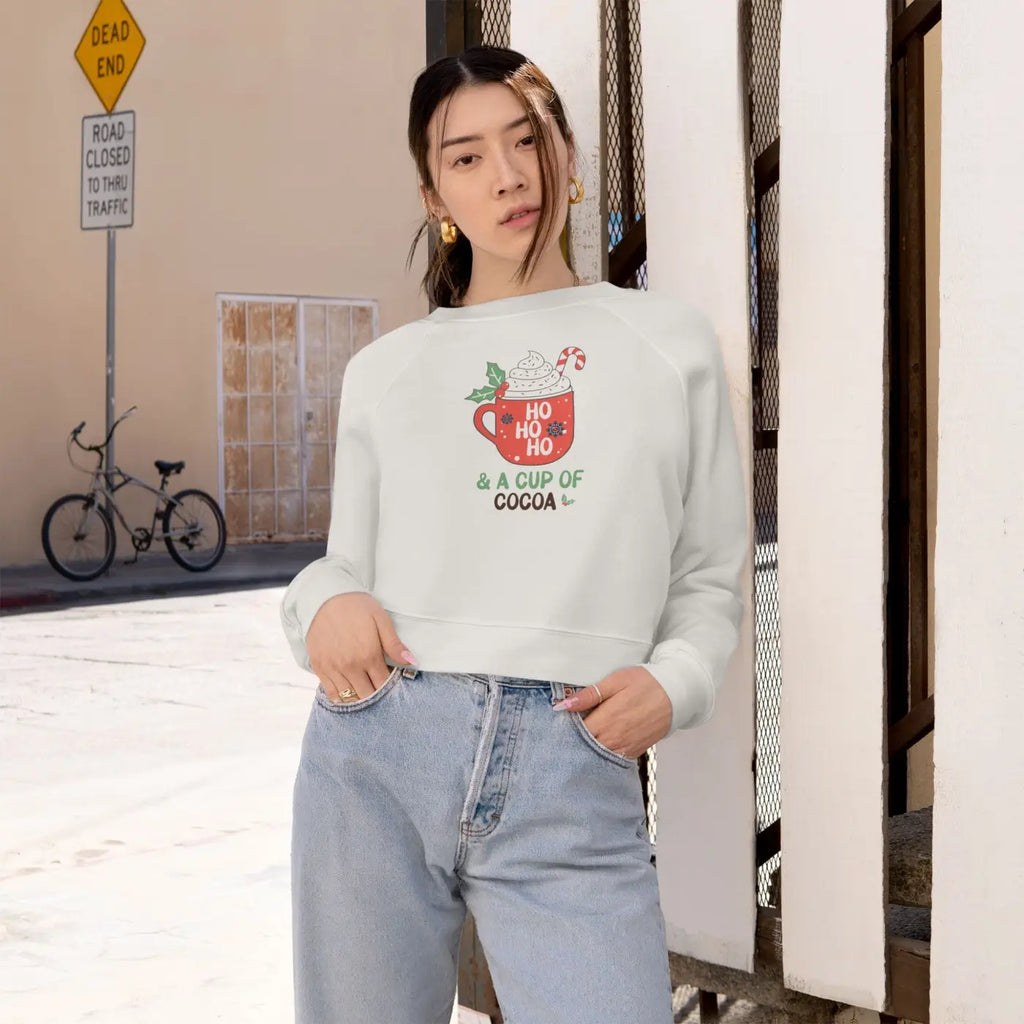 Cropped Fleece Pullover - Holiday Vibes Winter Essential - DipaliZ