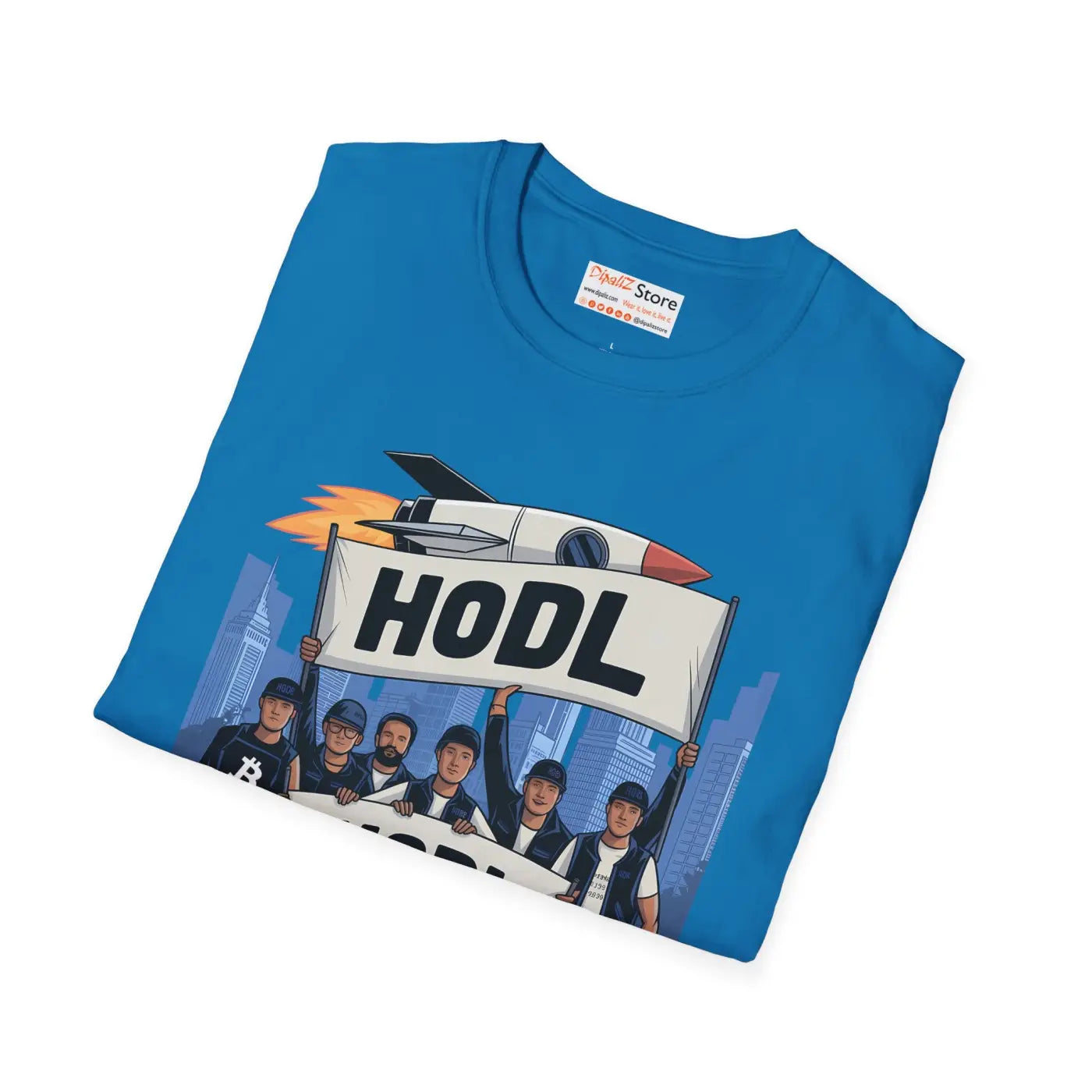 Hodl Gang Rocket Unisex Tee - Crypto Style - DipaliZ