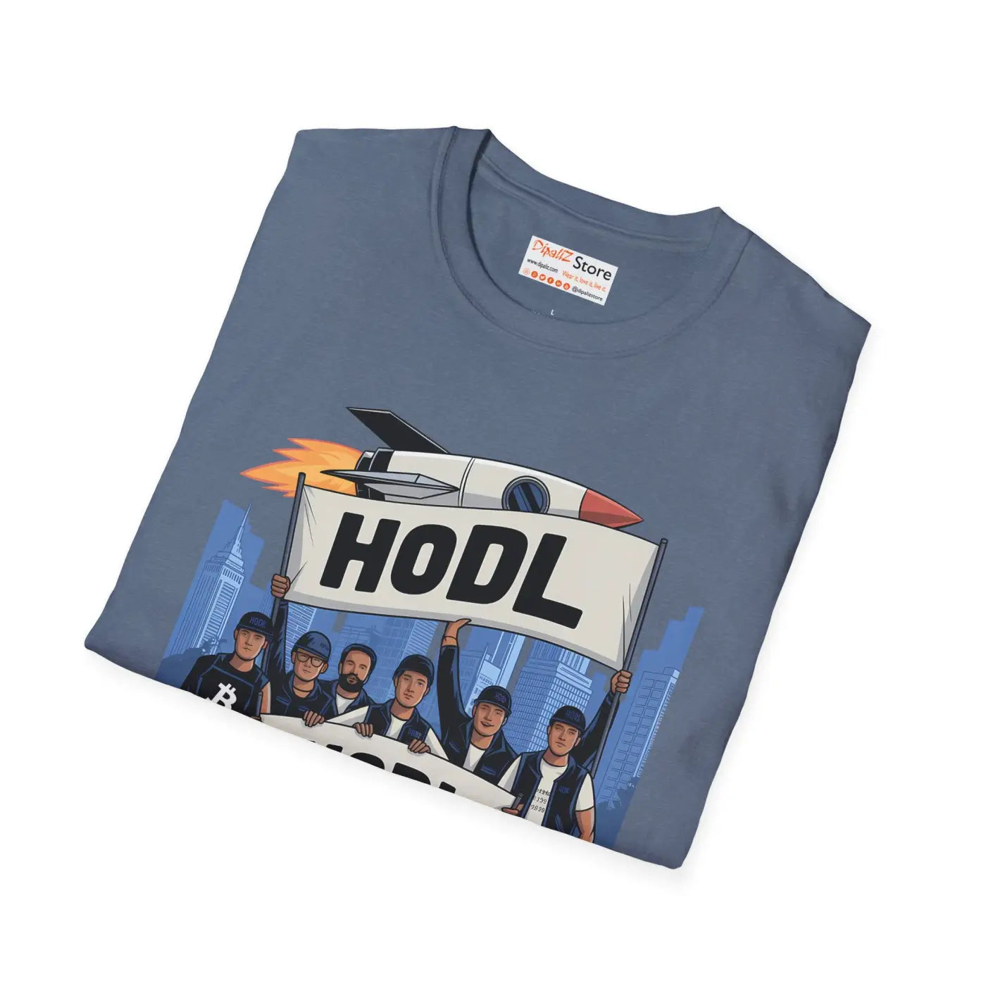 Hodl Gang Rocket Unisex Tee - Crypto Style - DipaliZ