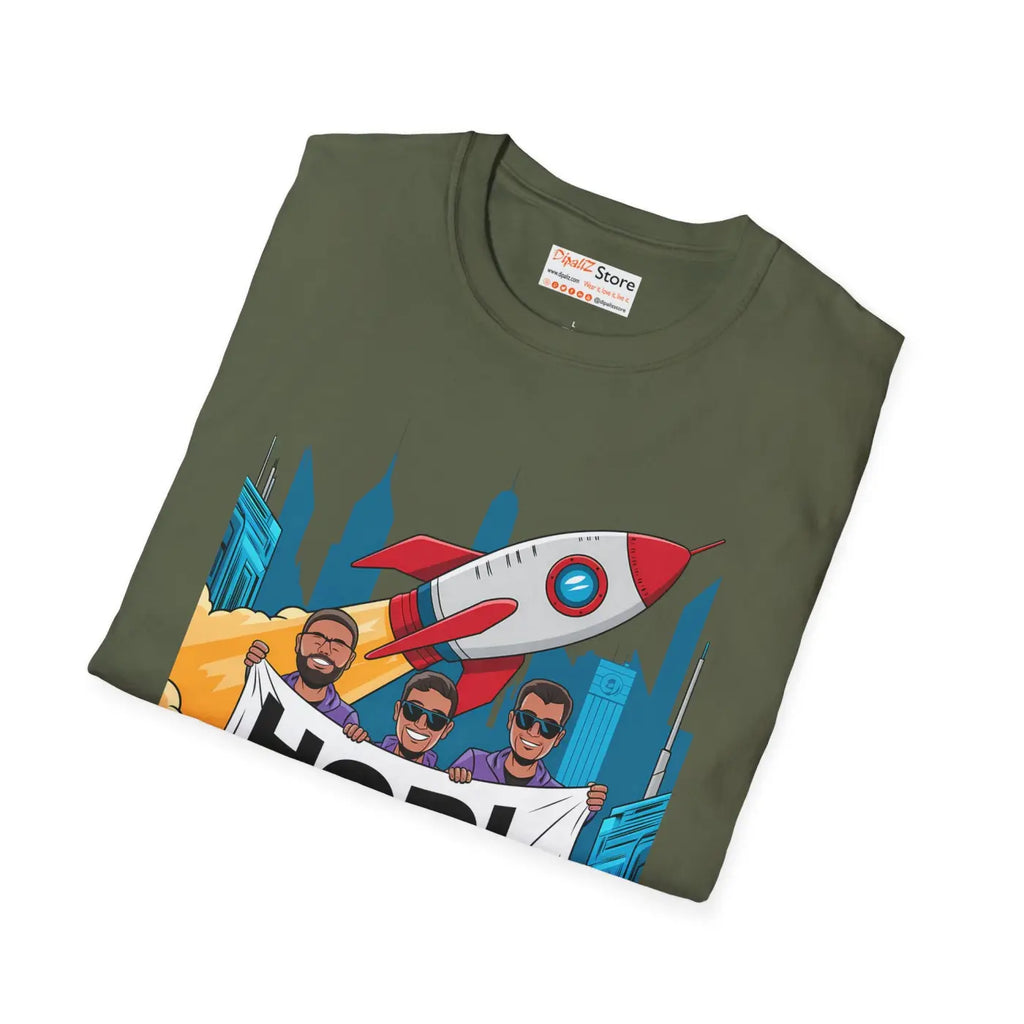 Unique Hodl Gang Rocket Design Unisex Tee - DipaliZ