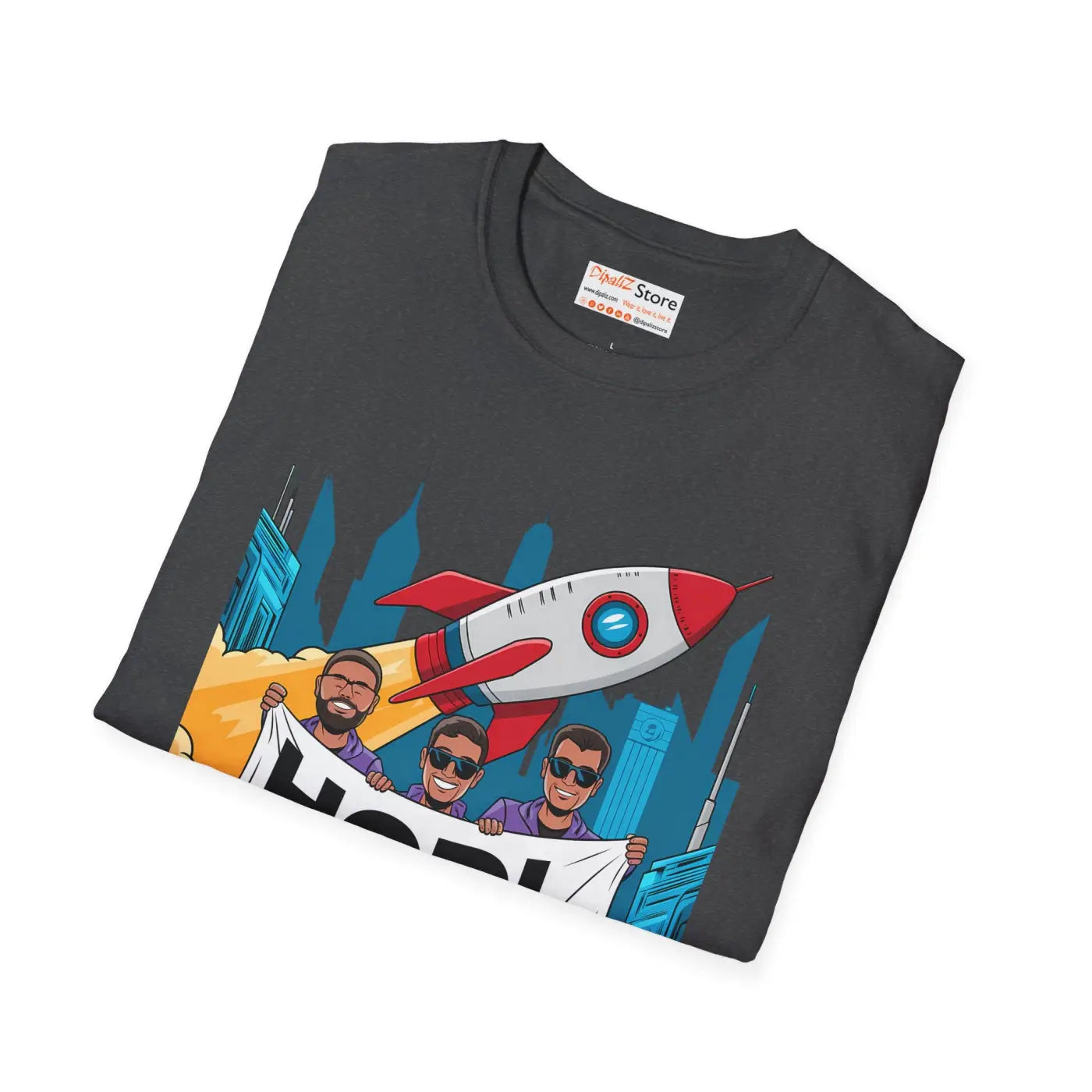 Unique Hodl Gang Rocket Design Unisex Tee - DipaliZ