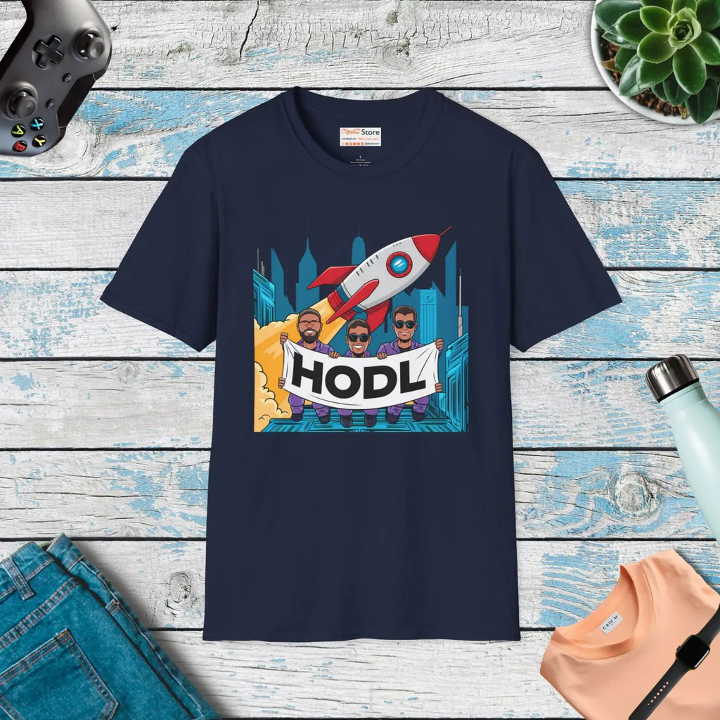 Unique Hodl Gang Rocket Design Unisex Tee - DipaliZ