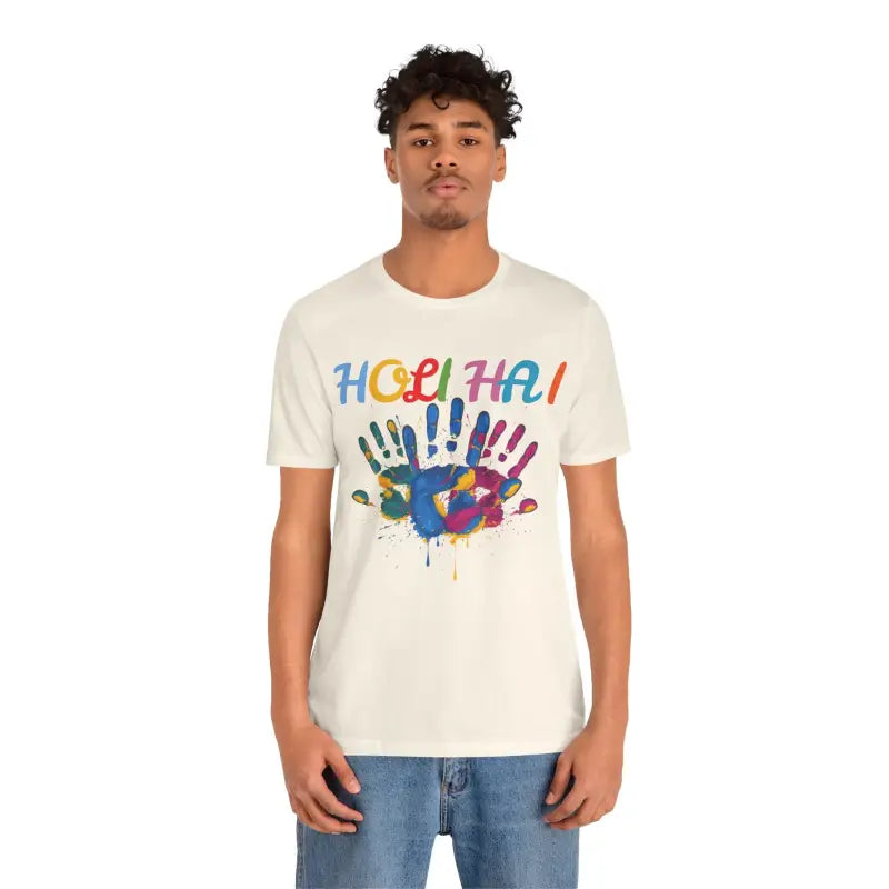 Holi Hai Jersey Short Sleeve Tee - Festival of Colors - DipaliZ