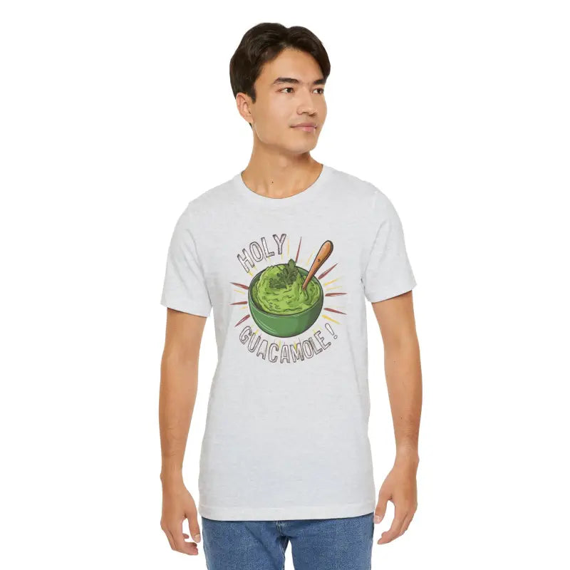 Bold Holy Guacamole Tee - Cozy Avocado Print Comfort - DipaliZ