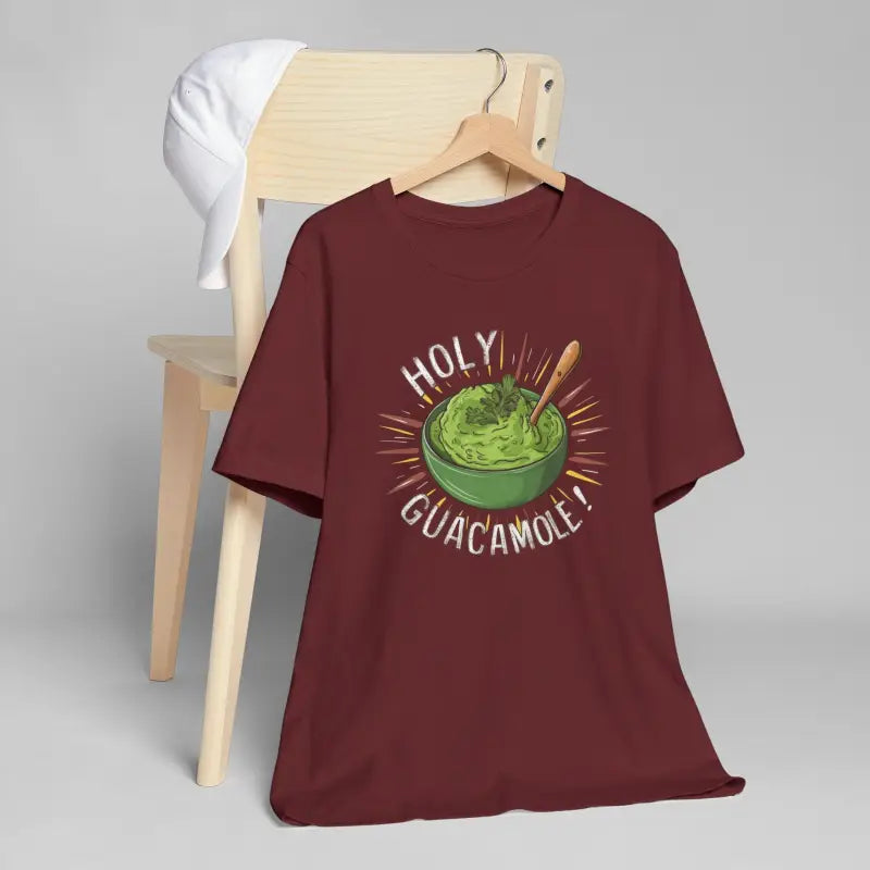 Bold Holy Guacamole Tee - Cozy Avocado Print Comfort - DipaliZ