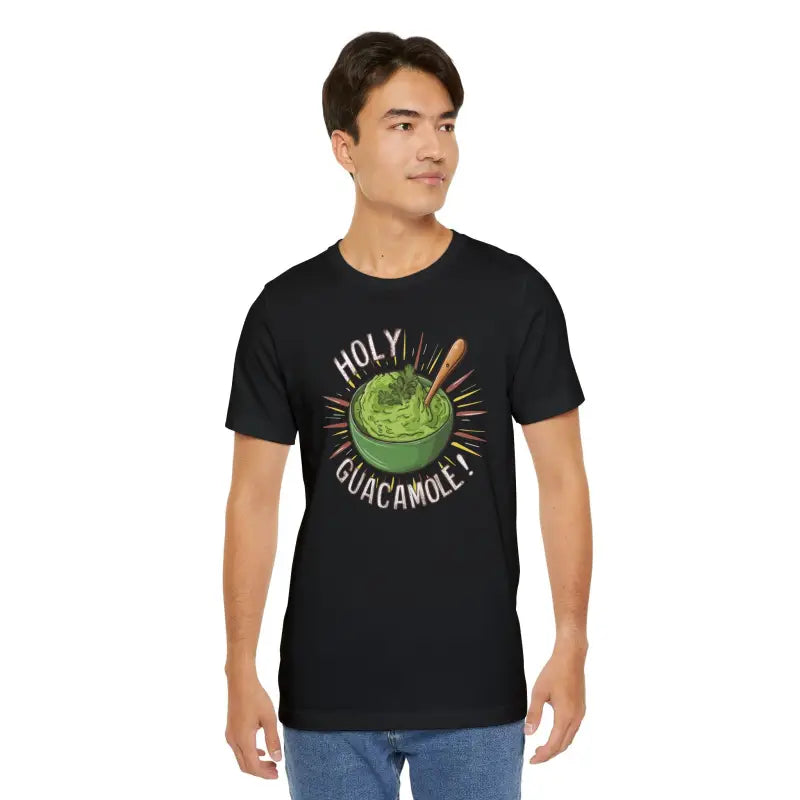 Bold Holy Guacamole Tee - Cozy Avocado Print Comfort - DipaliZ