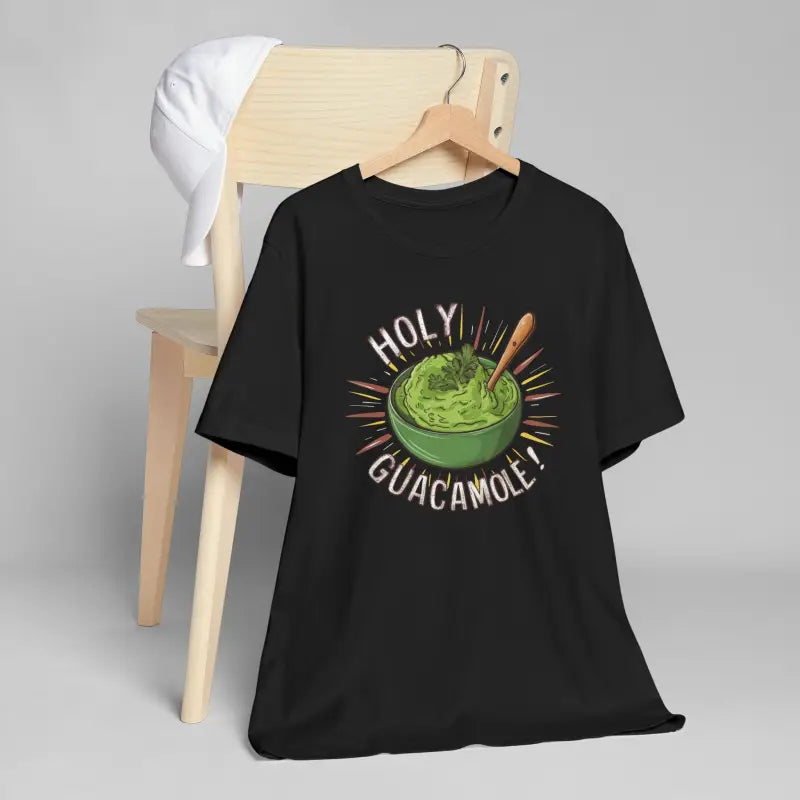 Bold Holy Guacamole Tee - Cozy Avocado Print Comfort - DipaliZ