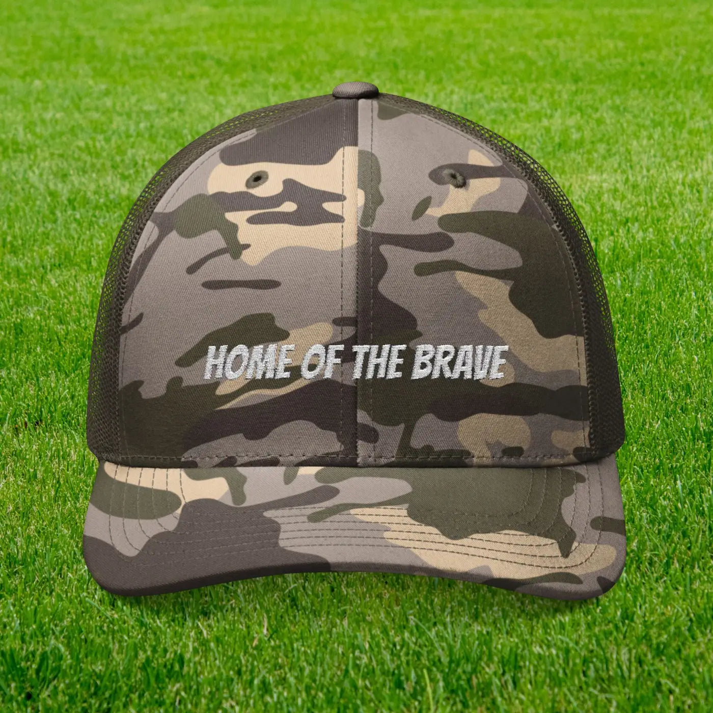 Camouflage Trucker Hat - Rugged Outdoor Cool Comfort - DipaliZ