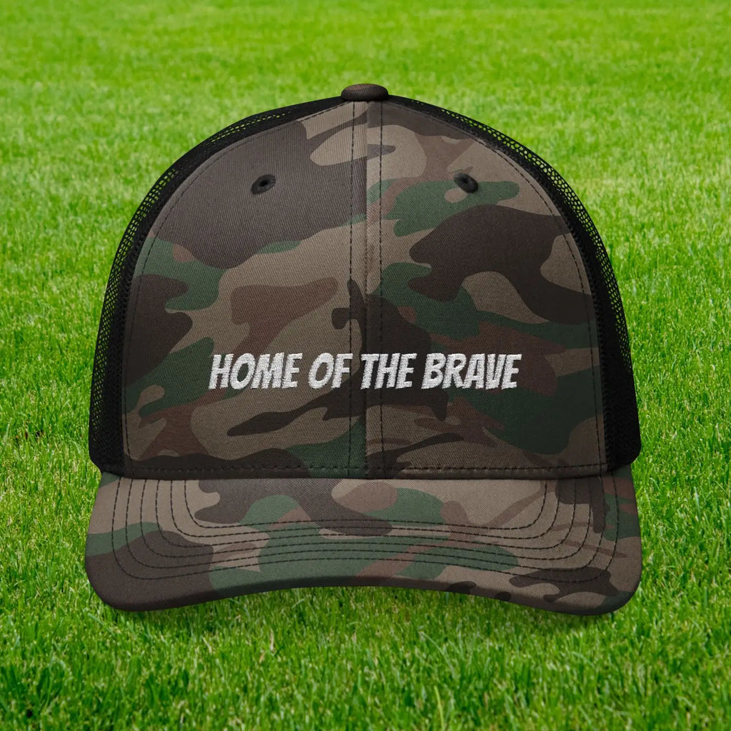 Camouflage Trucker Hat - Rugged Outdoor Cool Comfort - DipaliZ