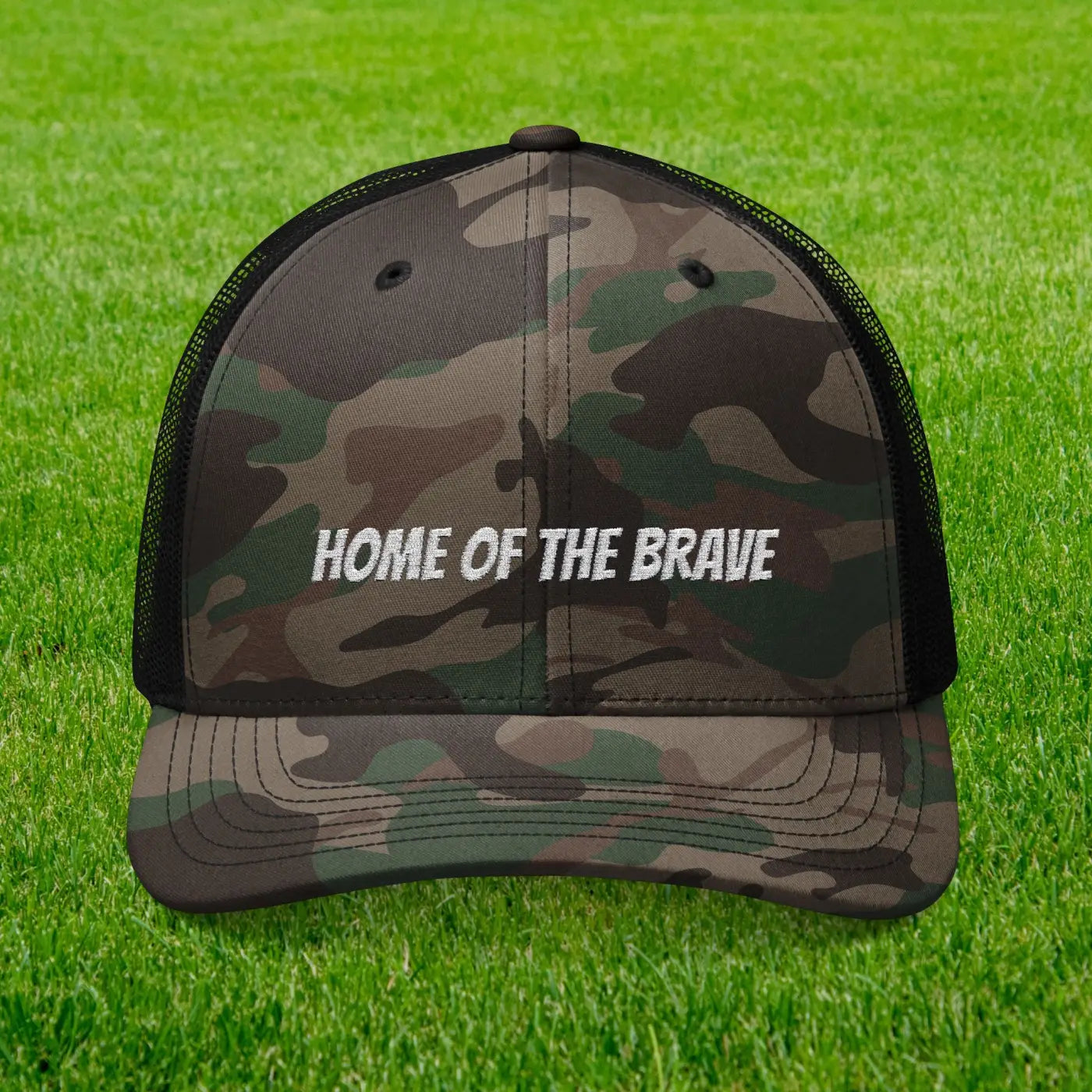Camouflage Trucker Hat - Rugged Outdoor Cool Comfort - DipaliZ