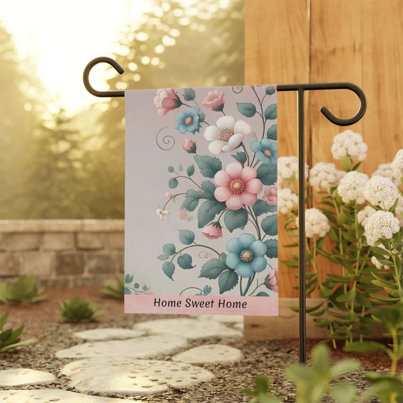 Home Sweet Home Garden Banner - Poly Poplin Canvas - DipaliZ